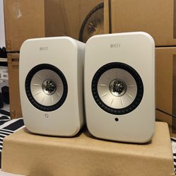 KEF LSX II LT Wireless Bookshelf Speakers – Hi-Res Audio, Uni-Q Driver Array, 200W Amplification