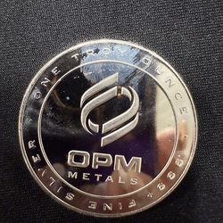 One ounce silver round