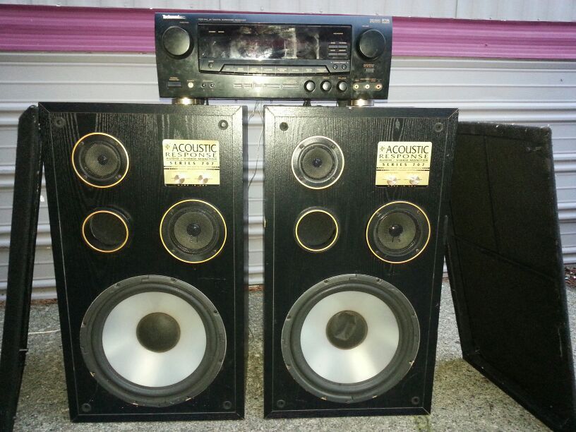Techwood Receiver with 2 speakers
