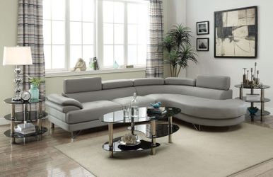 New grey sofa sectional