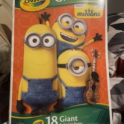 Crayola Giant Minions Coloring 18 Pages (19x12 )
