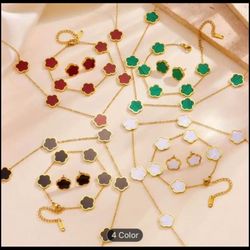 3 Piece Jewerly Set . Earrings, Bracelet, Necklace 