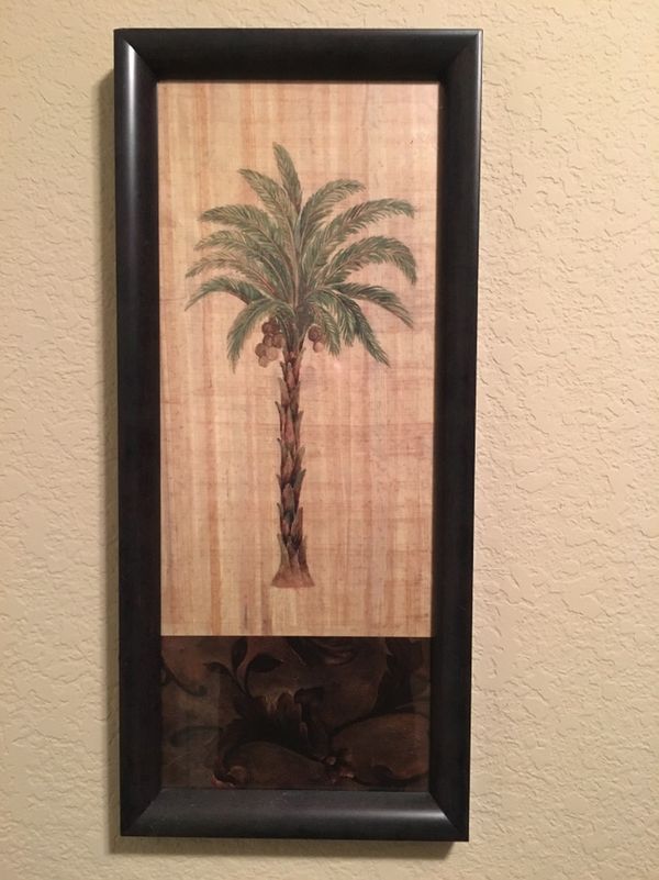 Palm Tree Framed Art Picture 9 5 X 21 Artificial 12 Palm Tree Framed Art Picture 9 5 X 21 Artificial 12 Both For 20 In Las Vegas Nv Offerup