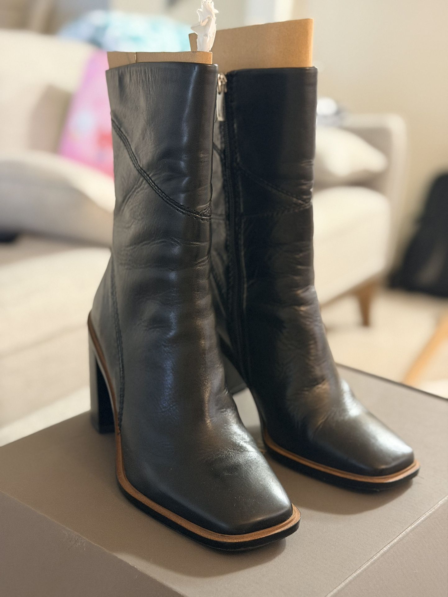 Franco Sarto Black Boots