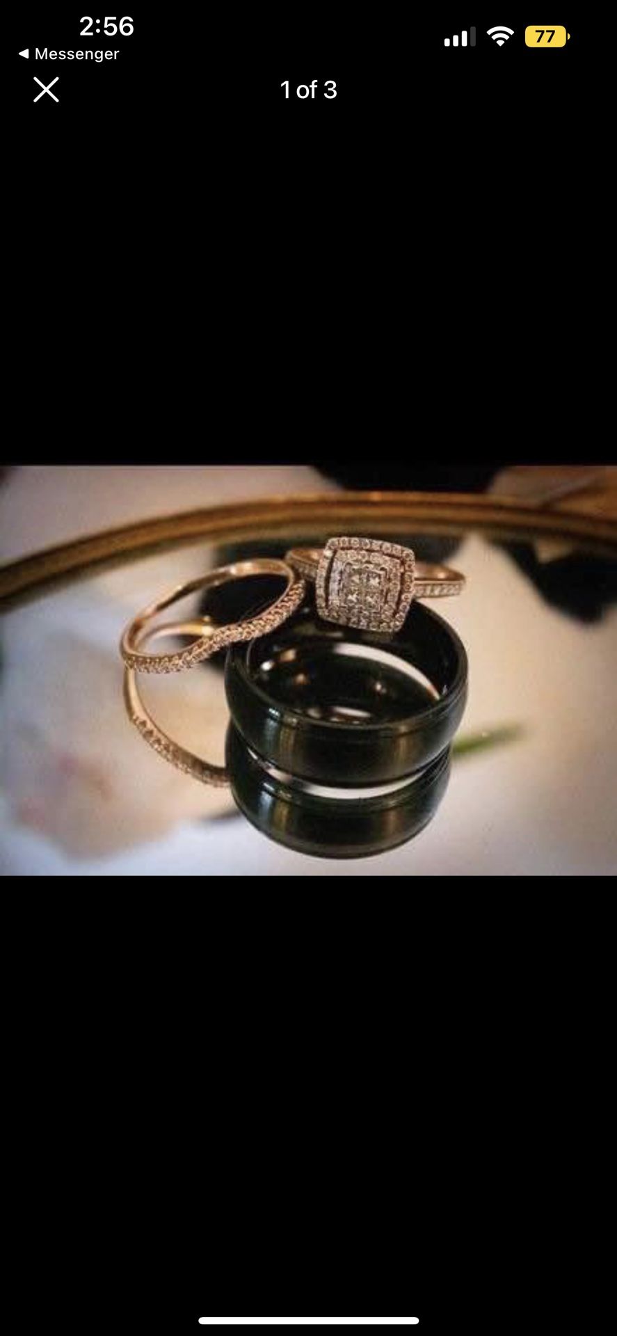 Wedding Ring And Band Set