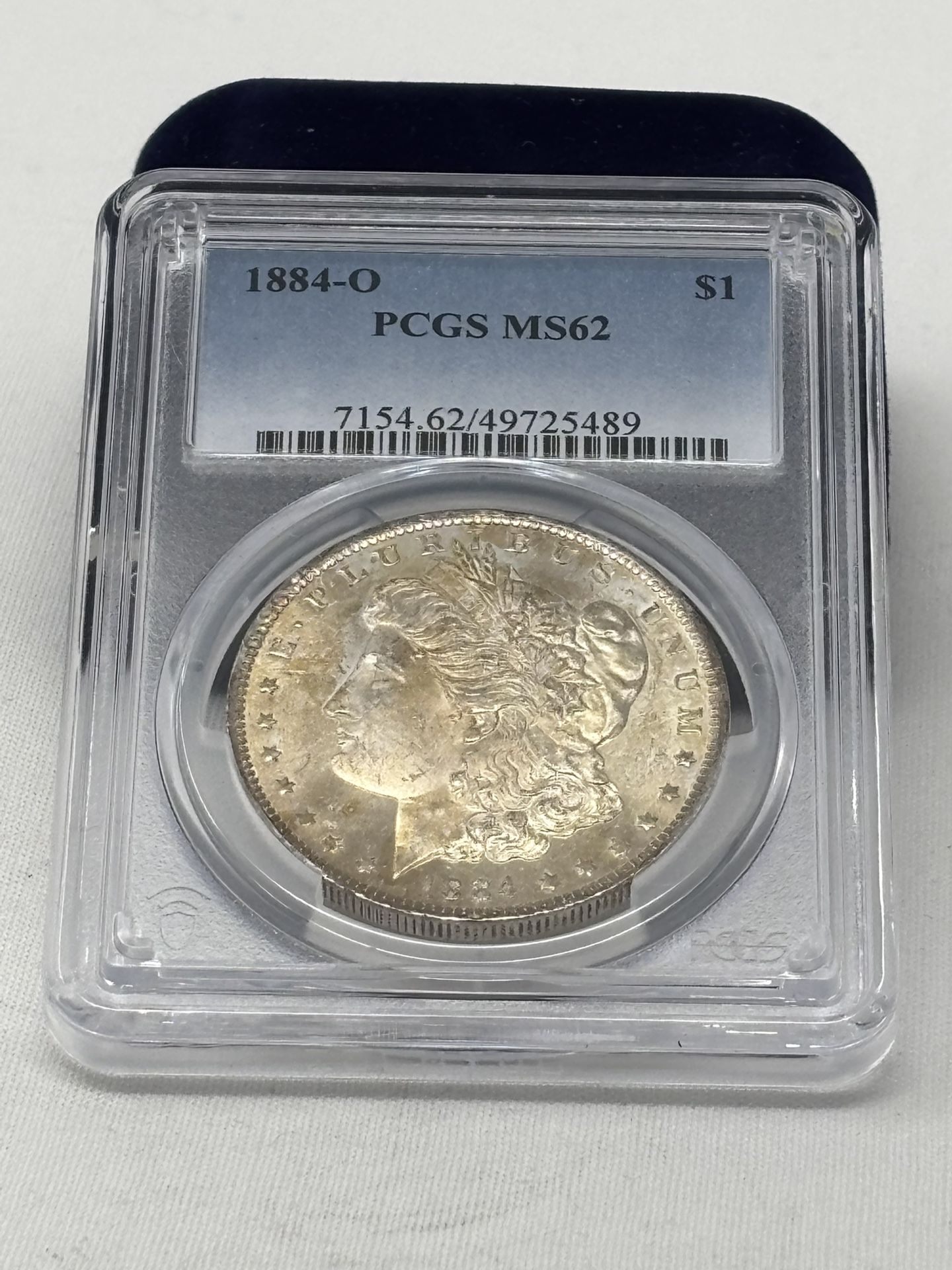 1884-O Toned Morgan Silver Dollar PCGS MS62