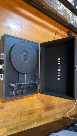 Black Victrola Vinyl Player