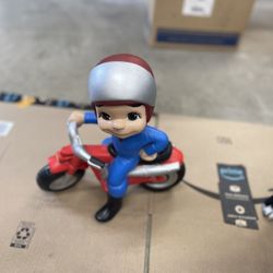 Ceramic Motorcycle Kid 