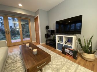 Solid oak coffee table