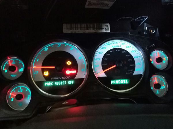 2007 chevy tahoe odometer cluster