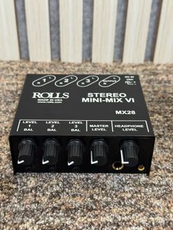 Stereo Audio Mixer - 3 Channel