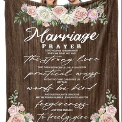 Marriage Prayer Fleece Blanket 