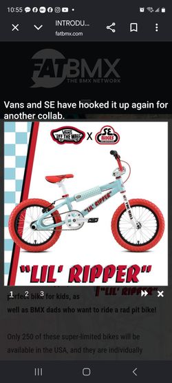SE BIKES X VANS OTW LiL RIPPER $1000