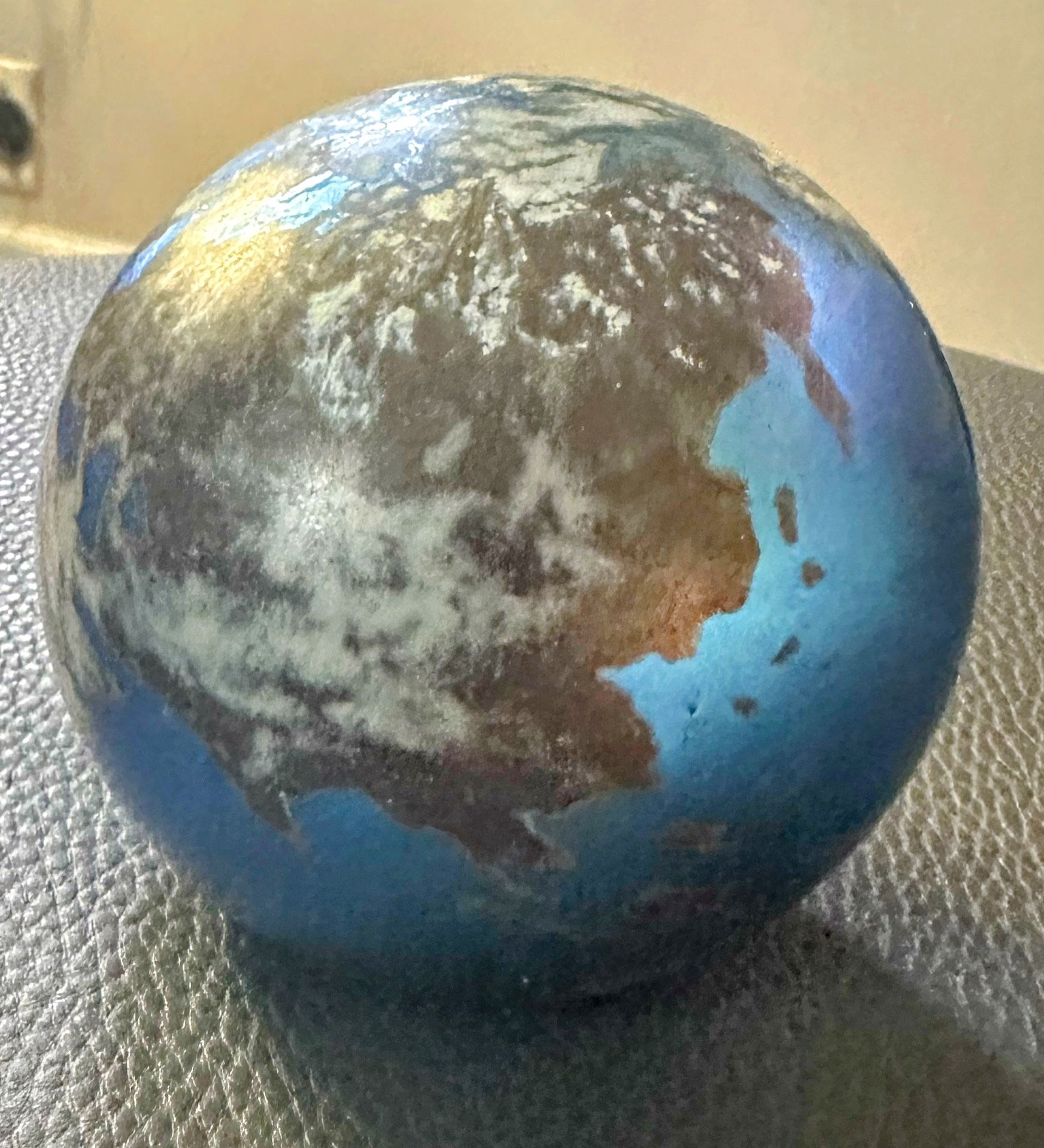 David Lundberg Vtg Glass Paperweight