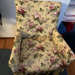 Antique fabric chair