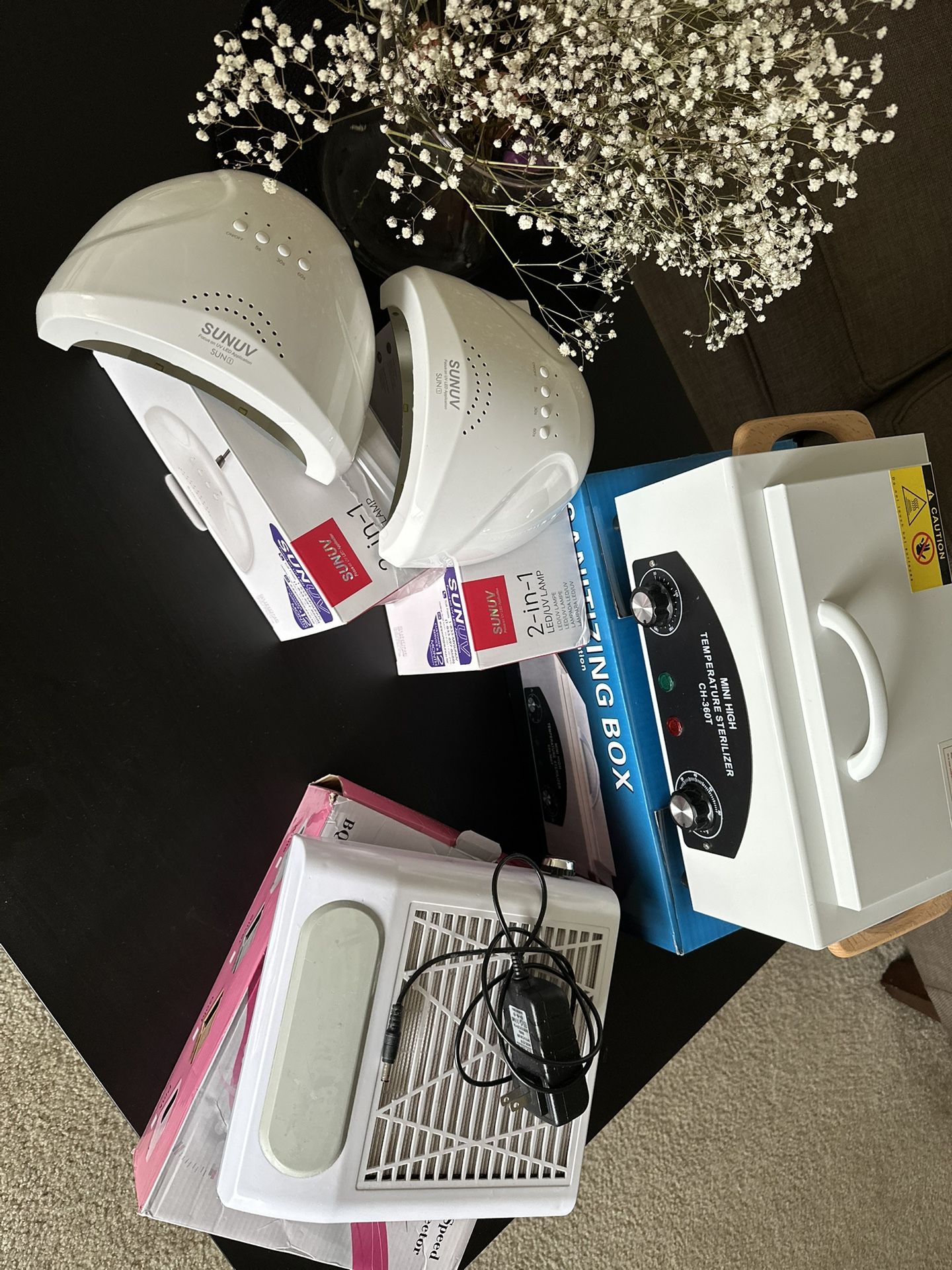 Manicure set, manicure sterilizer, manicure lamp, manicure vacuum cleaner