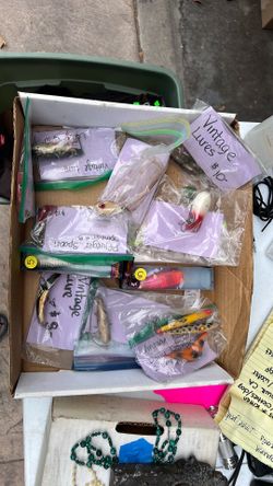Vintage fishing lures lot of 14