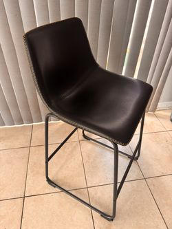 2 Black Bar Stools