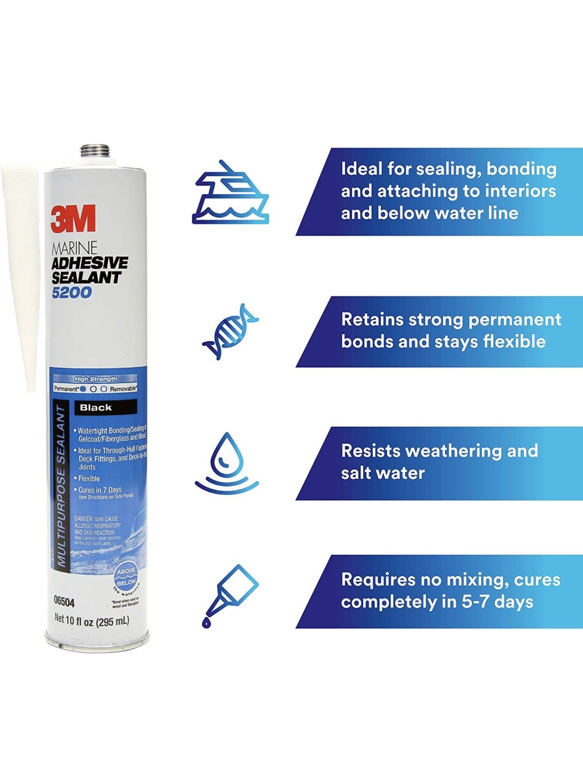3M Marine Adhesive Sealant Bonding 10 fl Glue