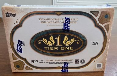 ⚾️ 2026 Topps Tier One Baseball Hobby Box - Sealed (2 Autos!)