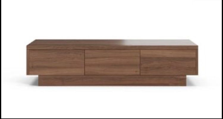 Modern, high-quality, low profile Hitchcock Media Stand - Oliver Space