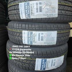 205/65R15 kumho Solus Set of Tires Installed and Balanced Set de Llantas Nuevas Instaladas y Balanceadas
