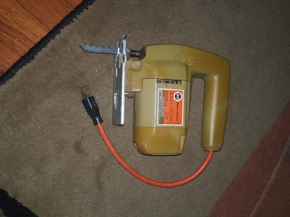 Vintage Black And Decker Jig Saw