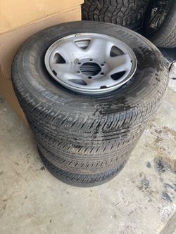 16” Toyota Factory Steel Wheels and Tires 6Lug