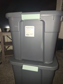 Two 20 gallon Storage Bins both for $10