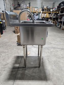 Stainless Steel Commercial Utility Sink with Faucet