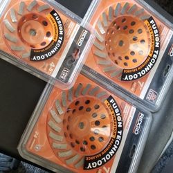 Ridgid Cup Wheel. 7' And 4.5" NewNewNew