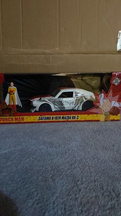 One Punch Man Saitama & 1974 Mazda RX-3 Die-Cast Set