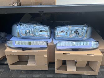 GMC Sierra/Yukon LED Clear/Chrome Headlights