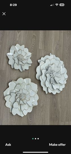 ZGALLERIE 3 large wall Flower Decor
