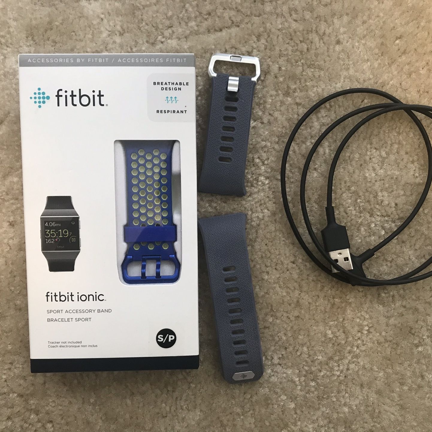 FitBit Ionic Bands and Charging Cable
