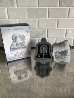 William Sonoma Bulldog Ice Molds (4)
