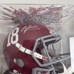 Mac Jones Signed Alabama Helmet 