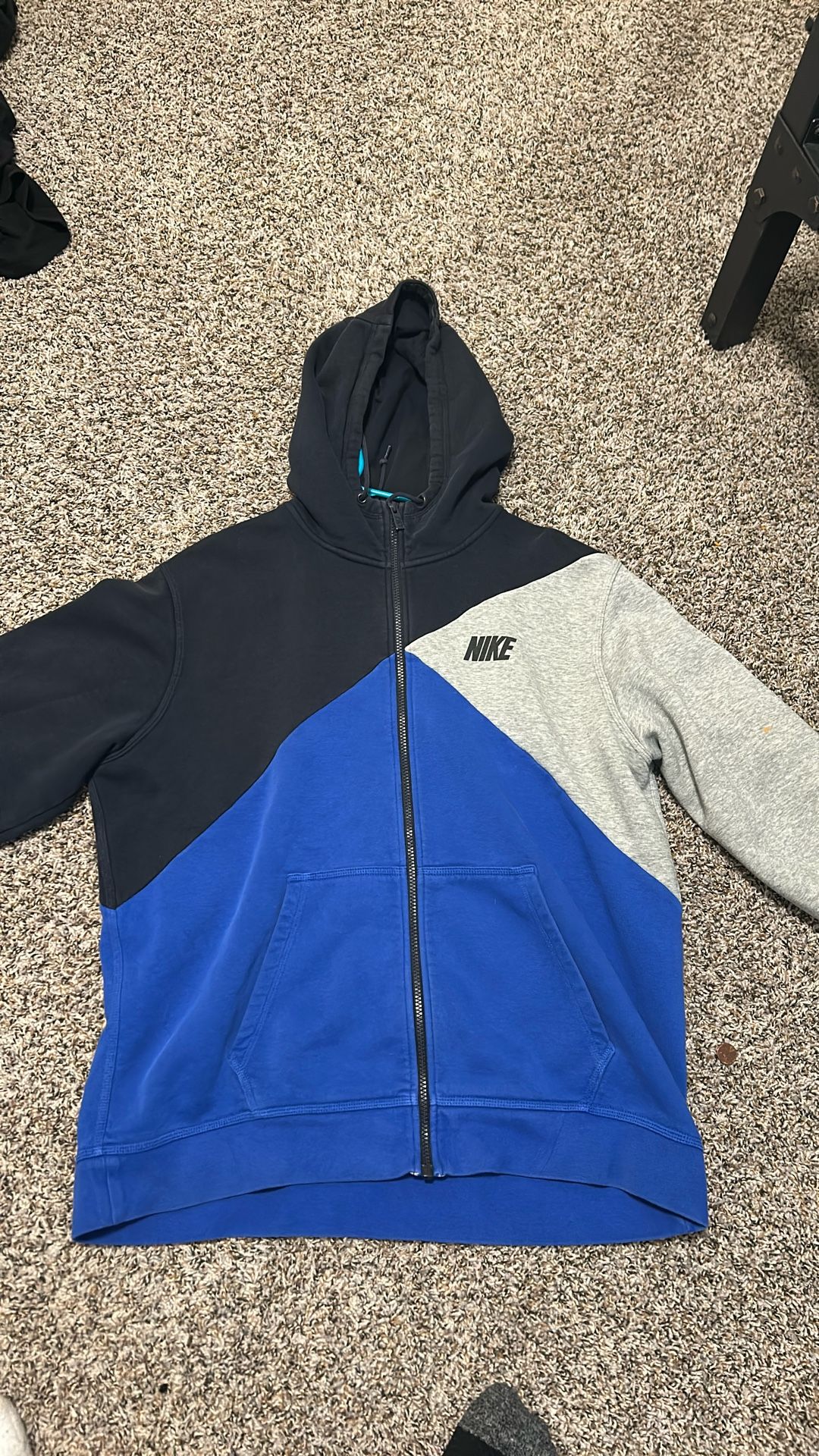 Blue Grey And Black Nike Zip Up