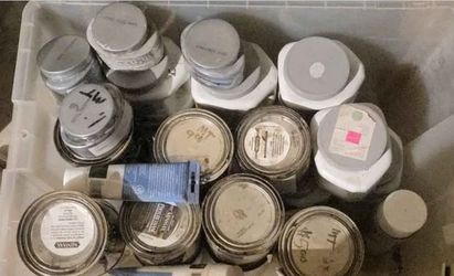 Lot of Used Paint Cans and Containers