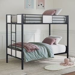 Brand New Black Metal Twin Size Bunk Bed