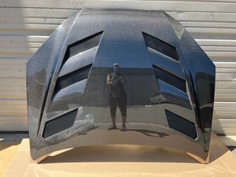 Brand New 2009 - 2012 Hyundai Genesis ViS Racing Terminator GT Style Carbon Fiber Vented Hood (Special Order Only)