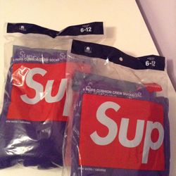 Supreme Men Hanes socks 7 - 12