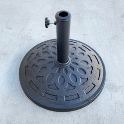 (Brand New) $30 Patio Umbrella Base 19” Round Stand Outdoor Garden Market, Weight 30lbs
