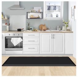 KitchenClouds Kitchen Mat Cushioned Anti Fatigue Kitchen Rug 0.8inch Water Resistant Non Slip Kitchen Rugs and Mats Standing Desk Mat Comfort Floor Ma