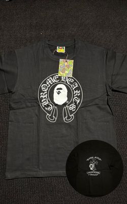 size large bape X Chromehearts black