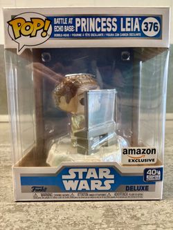 Star Wars Deluxe Princess Leia #376 Amazon Exclusive Funko Pop