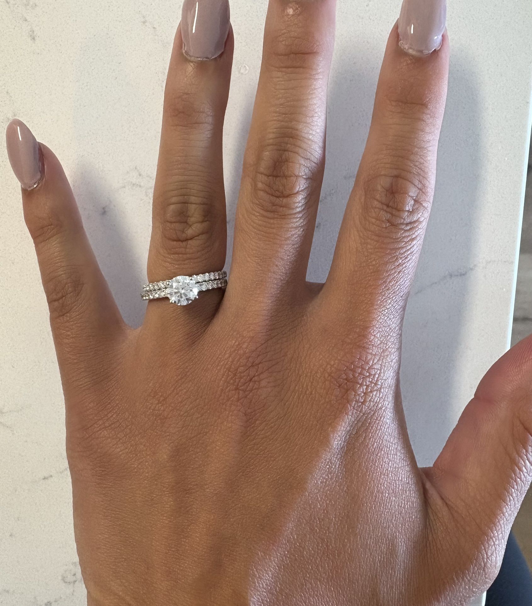 Engagement Ring & Wedding Band