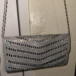 Silver Crossbody Purse