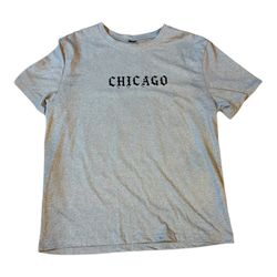 Shein Sz M Men Graphic Tee shirt Gray