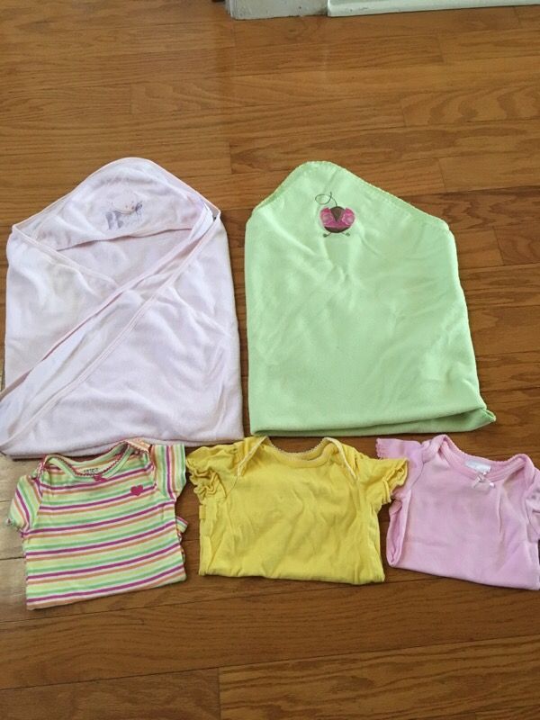 Blankets and onesies bundle